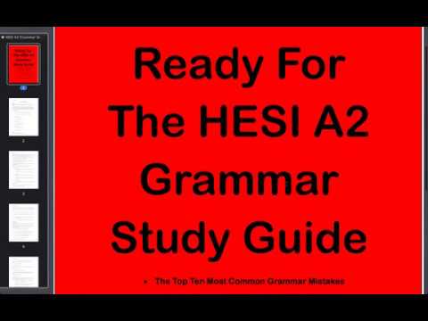 Grammar practice for hesi a2 1